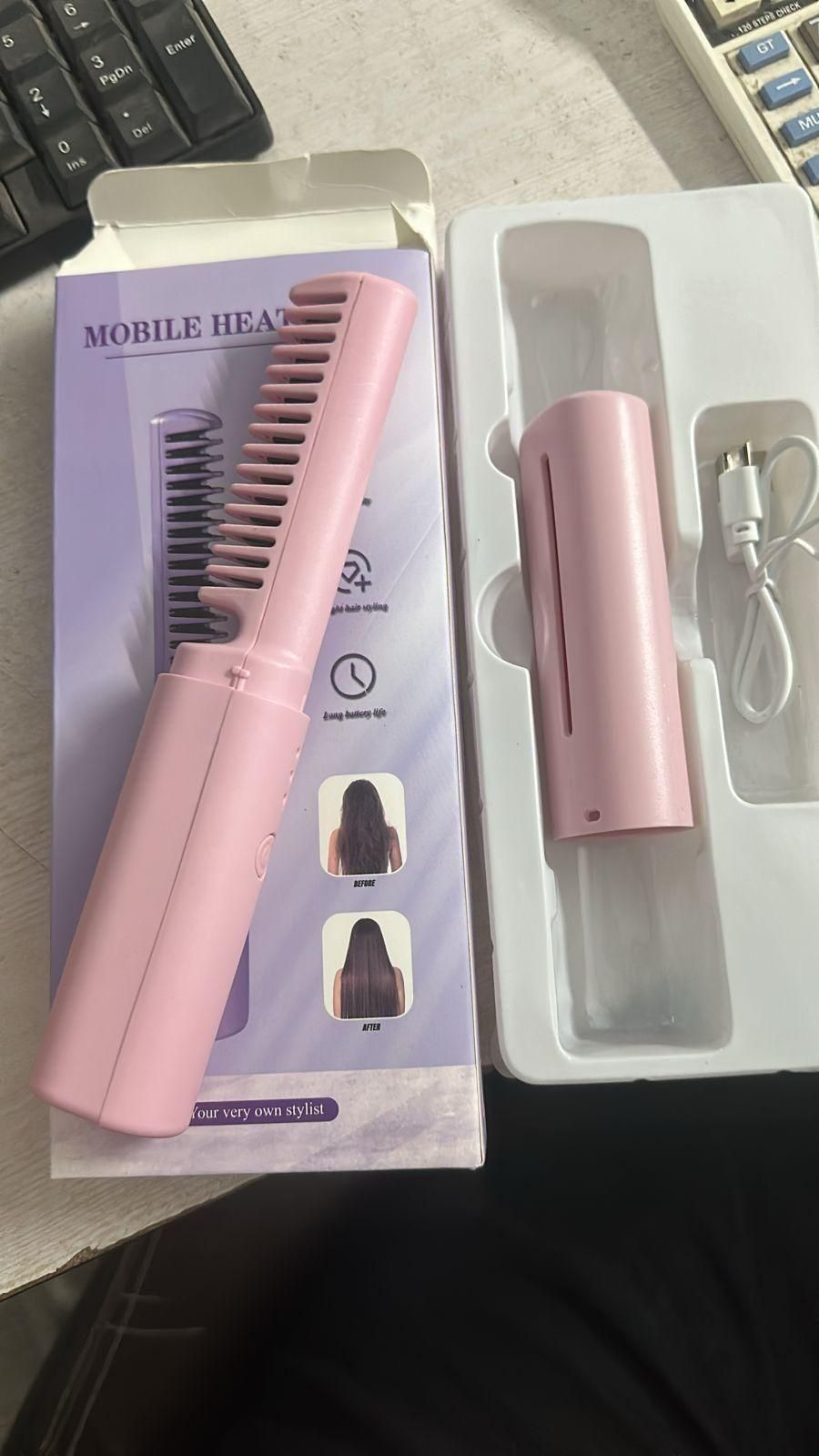 Portable Mini Adjustable Hair Straightener